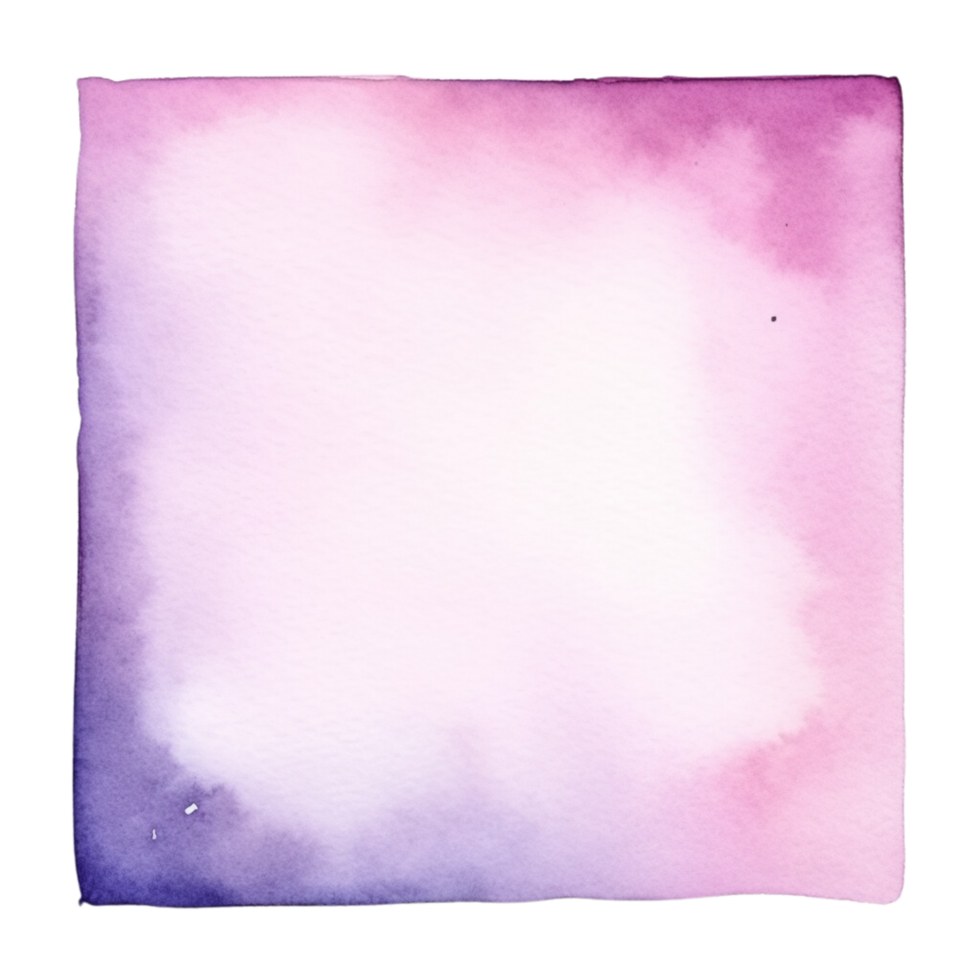 AI generated Watercolor square banner clip art png