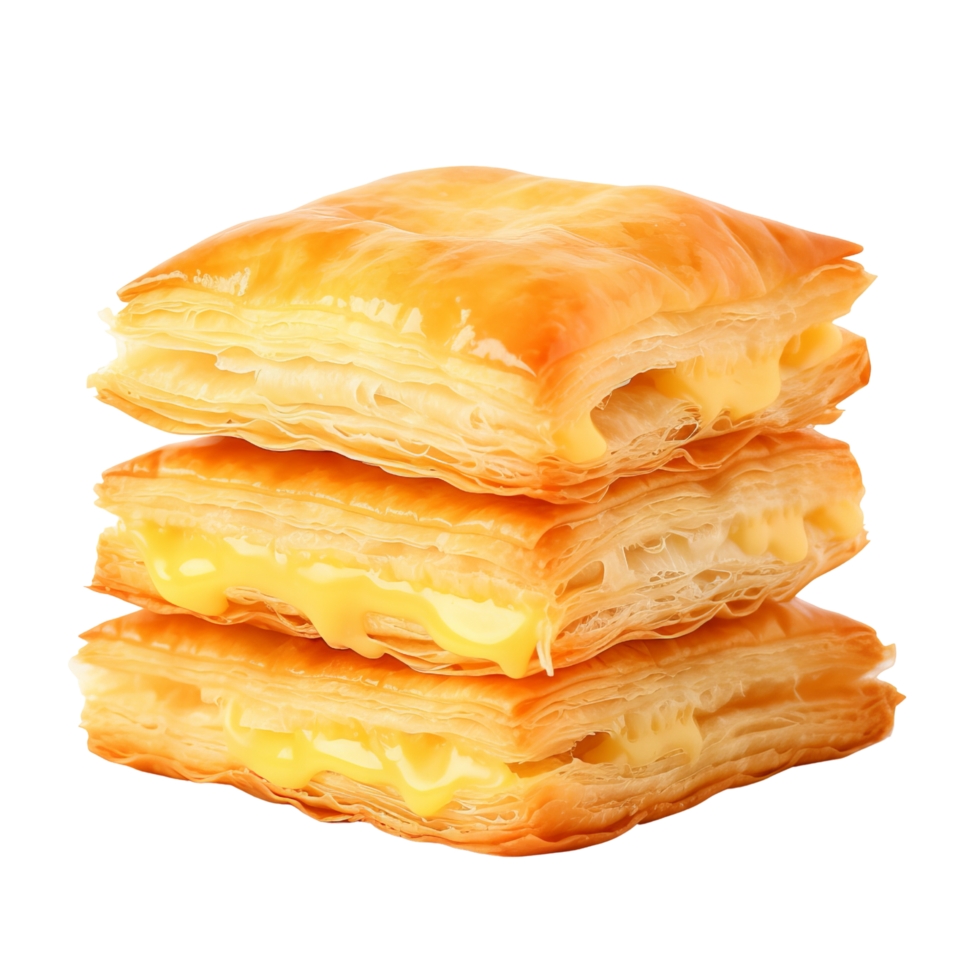 AI generated Cheese puff pastry clip art png