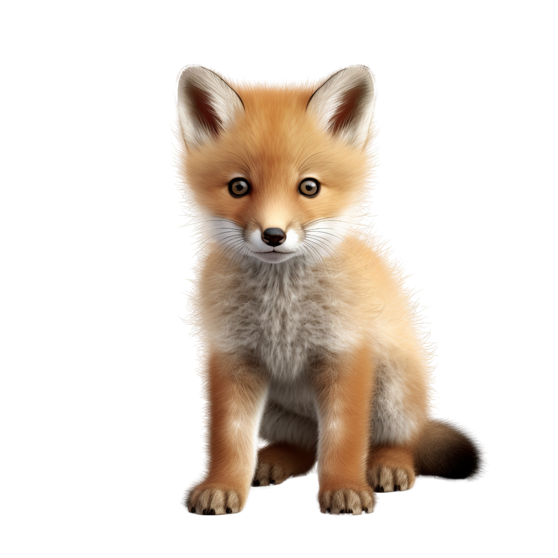AI generated Cute baby fox clip art 34928218 PNG