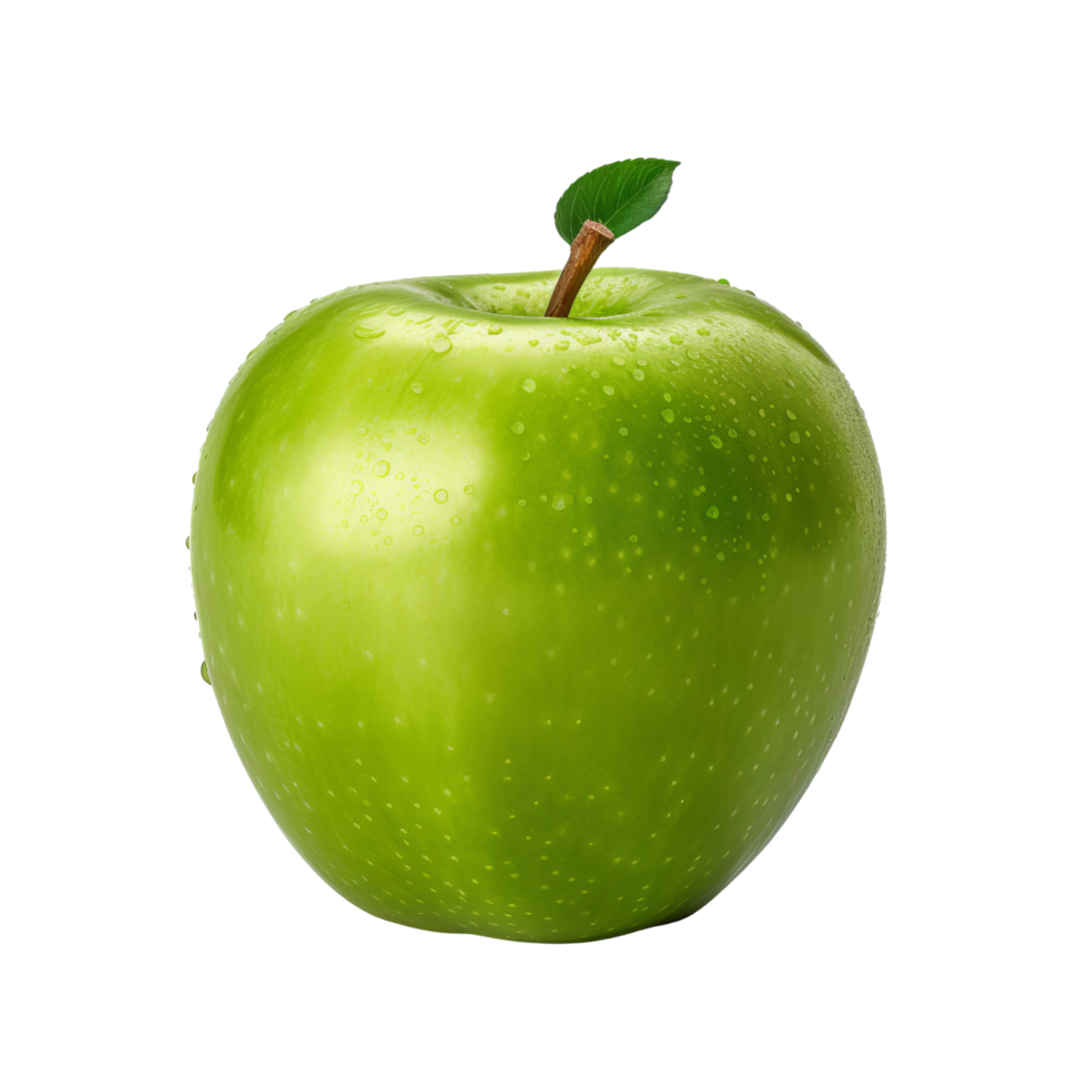 AI generated Green apple clip art png