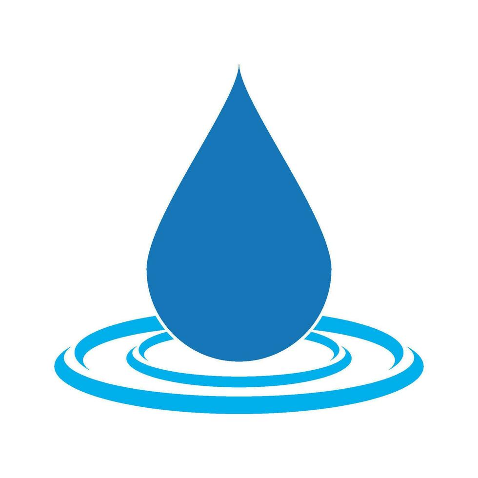 Water drop icon vector