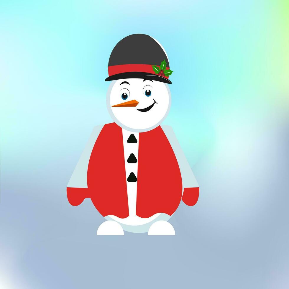 Snowman Clipart Vector Design