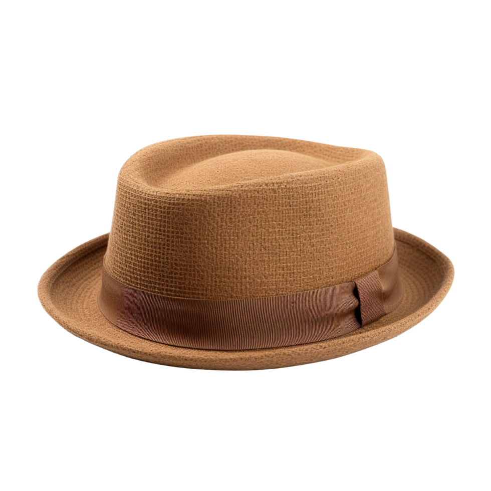 AI generated Pork pie fedora hat clip art png