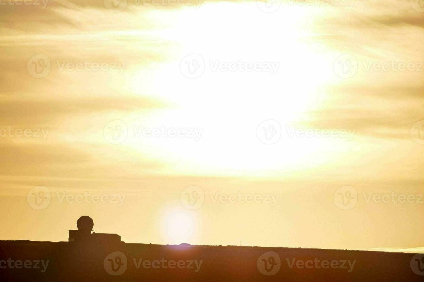 Sunset over the ocean photo