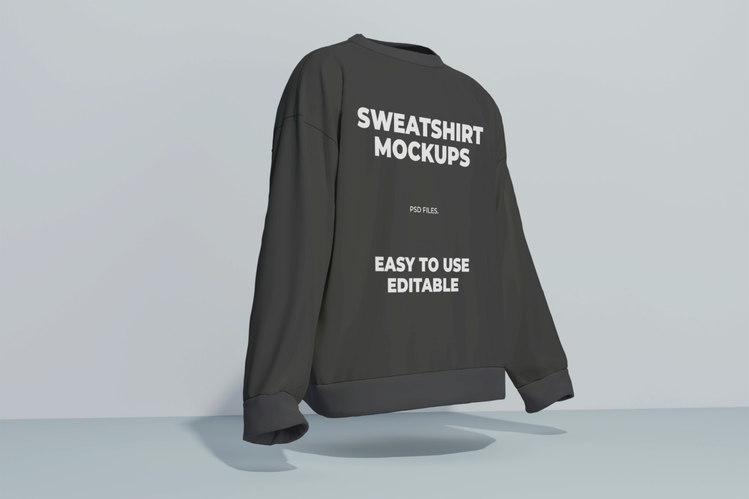 kledingstuk geverfd sweater realistisch mockup psd