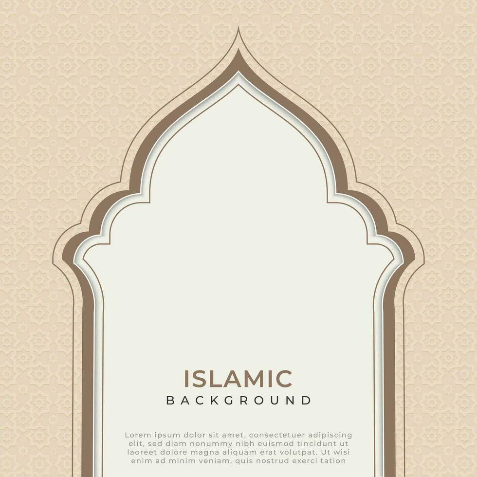 Simple elegant Islamic background vector