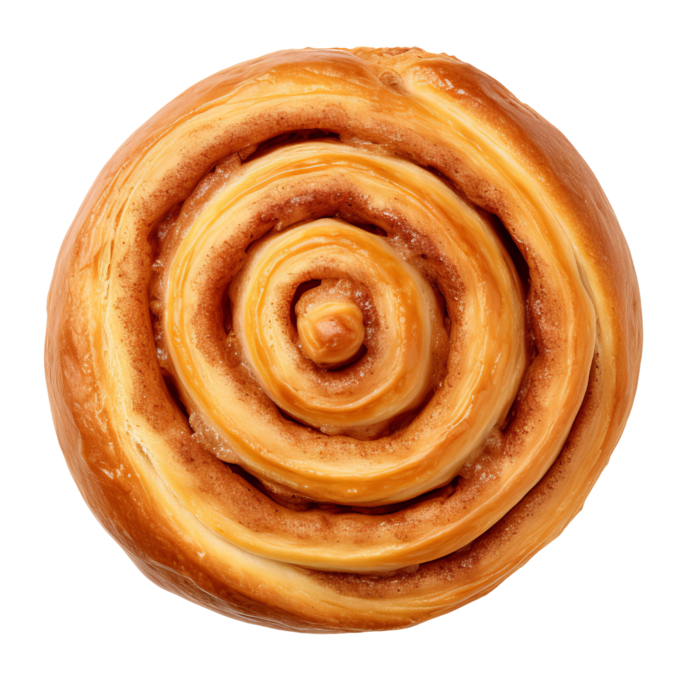 AI generated Sweet cinnamon bun roll clip art 34930821 PNG