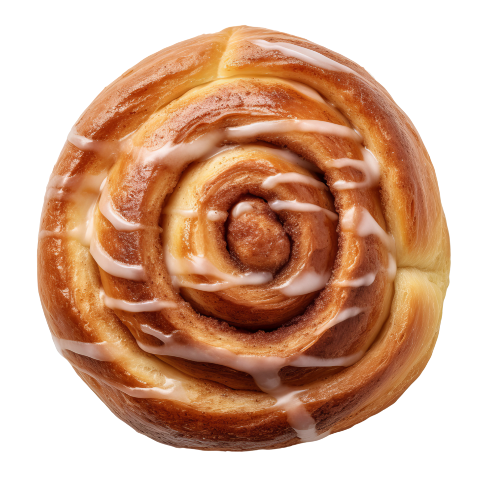 AI generated Sweet cinnamon bun roll clip art 34930822 PNG