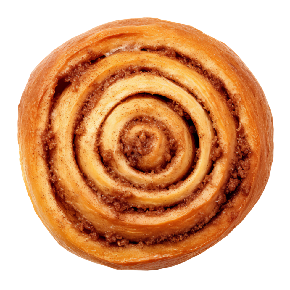 AI generated Sweet cinnamon bun roll clip art 34930829 PNG