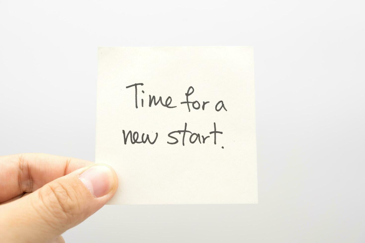 Time For A New Start text on paper, Business Concept. New Year New Start. photo