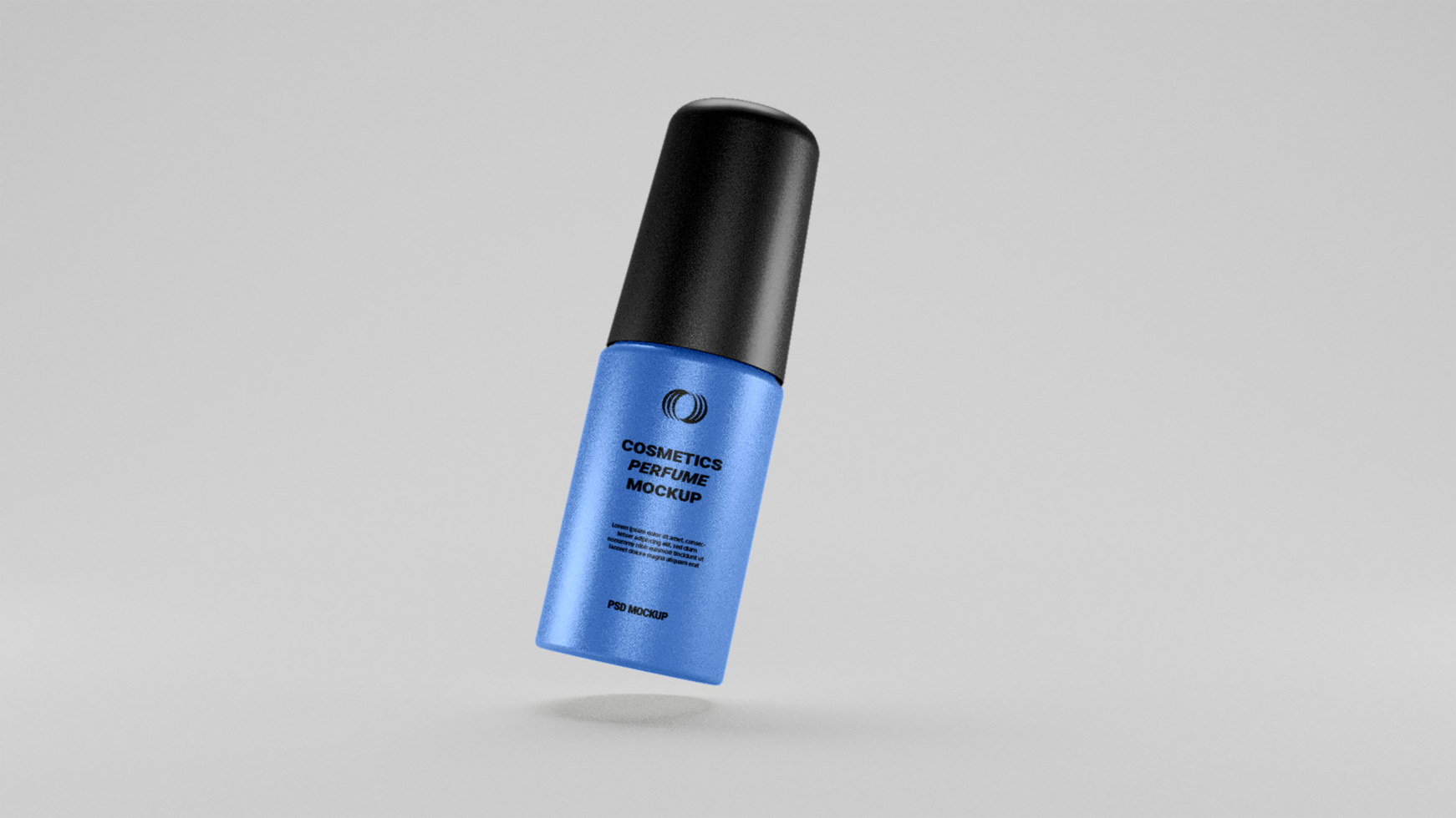 Cosmetic perfume bottle mockup free psd