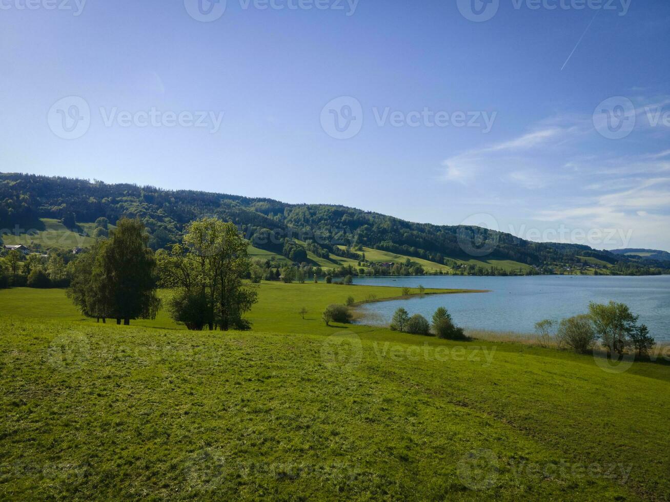 paisajes a el maravilloso local recreación zona a el ir a ver en Austria foto