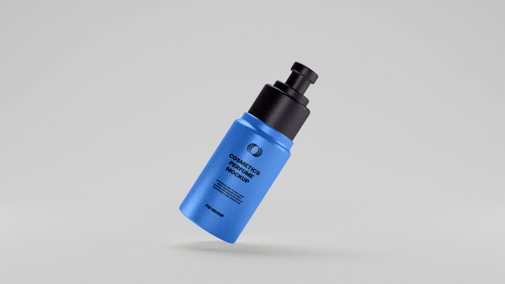 Cosmetic perfume bottle mockup free psd
