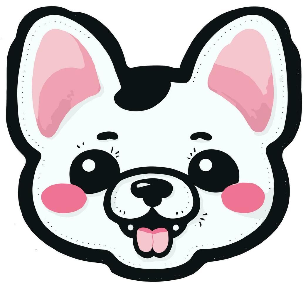 Cute Dog vector sticker for your need
