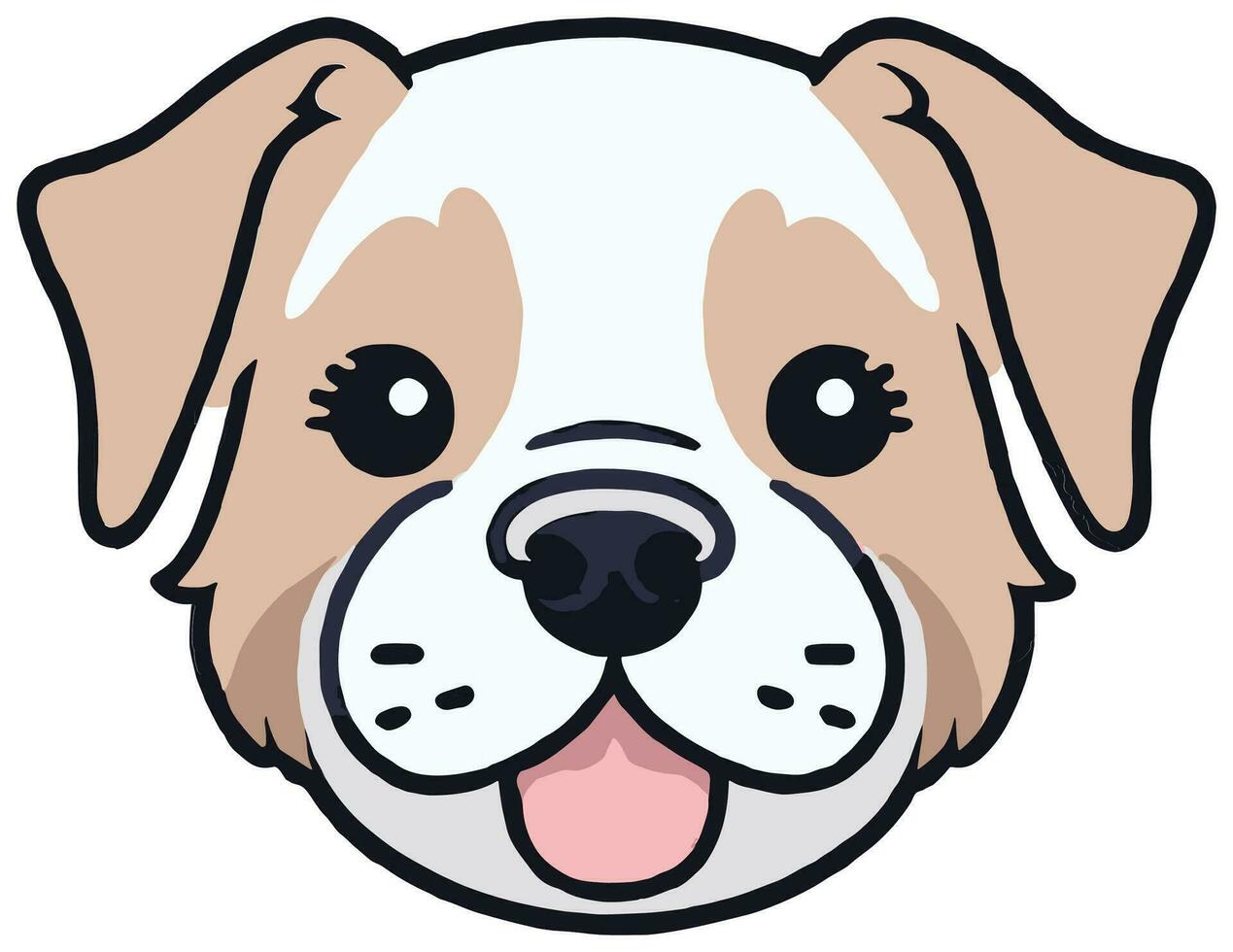 linda perro vector pegatina para tu necesitar