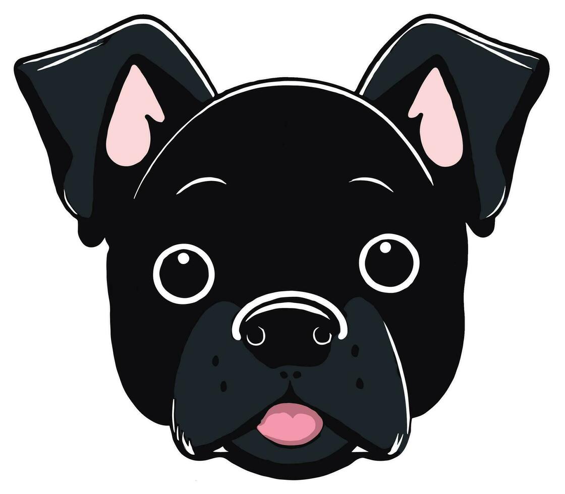 Cute Dog sticker  for commercial use vector