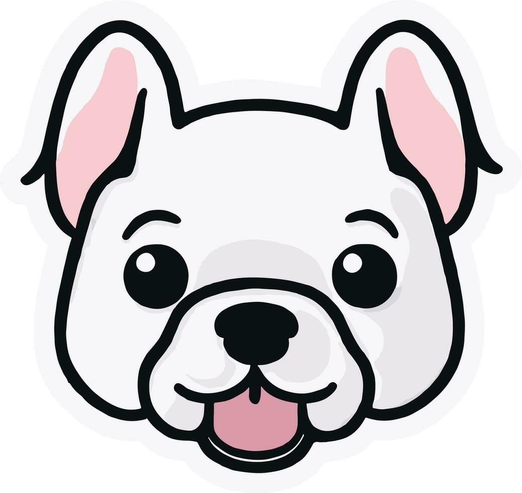 Dog sticker for commercial usage vector