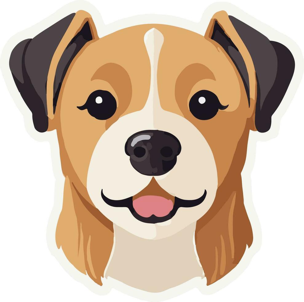 linda perro vector pegatina para tu necesitar