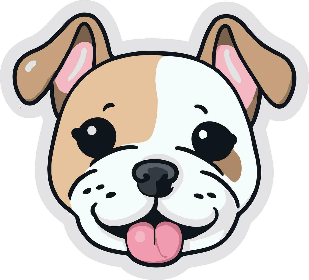 Cute Dog vector sticker for your need