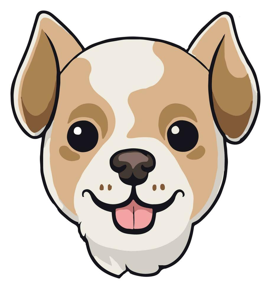 Cute Dog vector sticker for your need