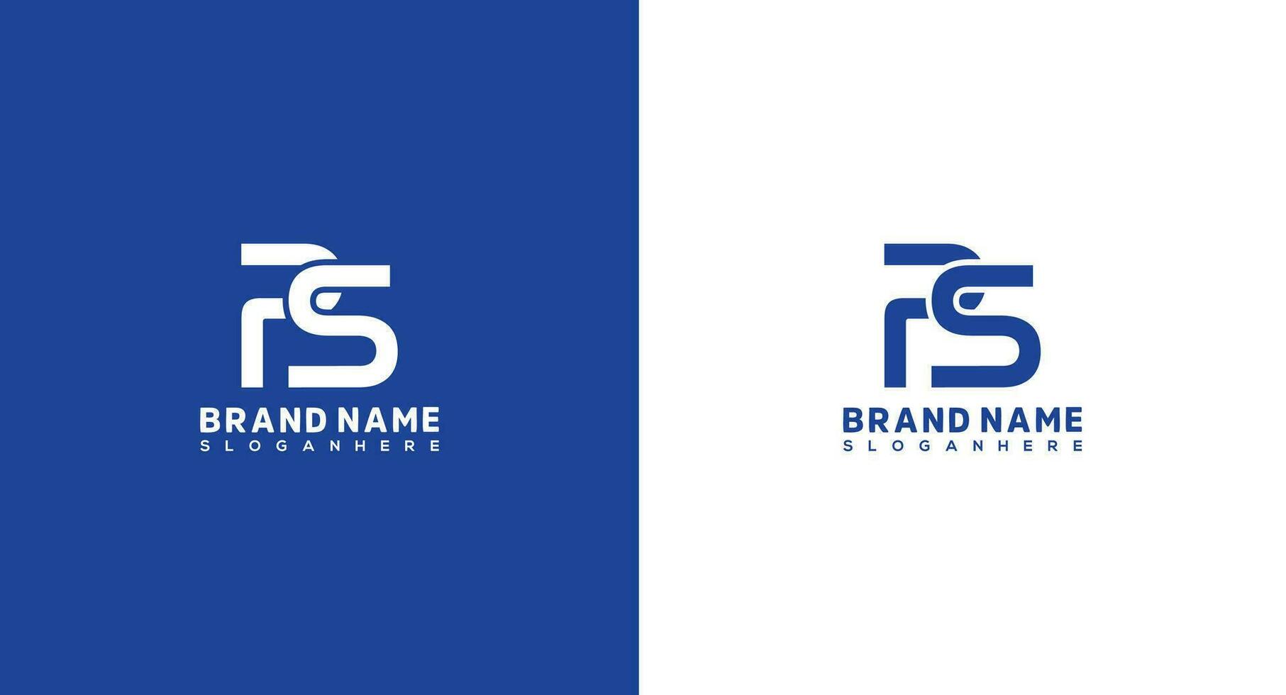 Creative letter PS logo design template. Initial letter PS logo design vector