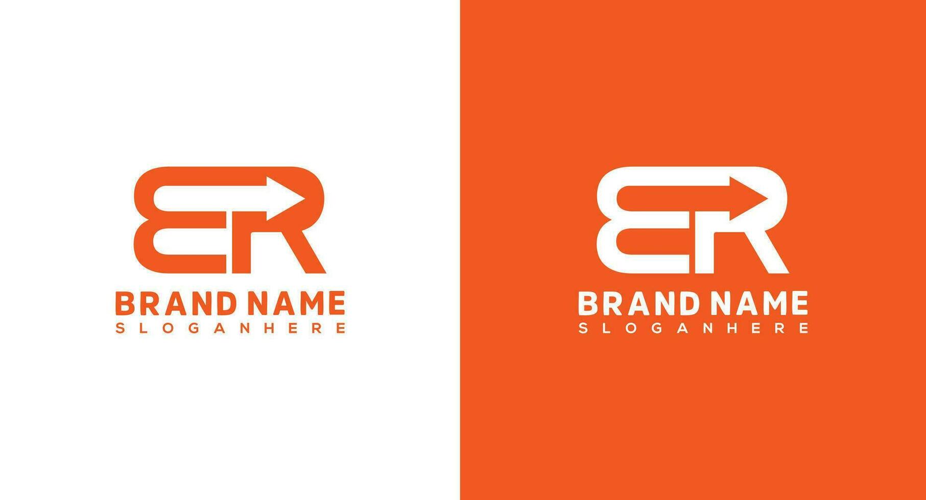 Initial Letter ER Logo Design Template, Graphic Alphabet Symbol for Corporate Business Identity vector