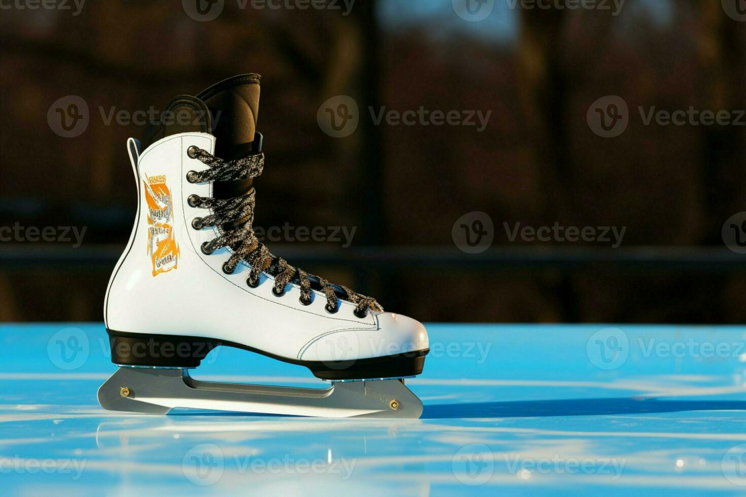 ai generado festivo hielo Patinaje un invierno alegría ese capturas el Navidad espíritu ai generado foto