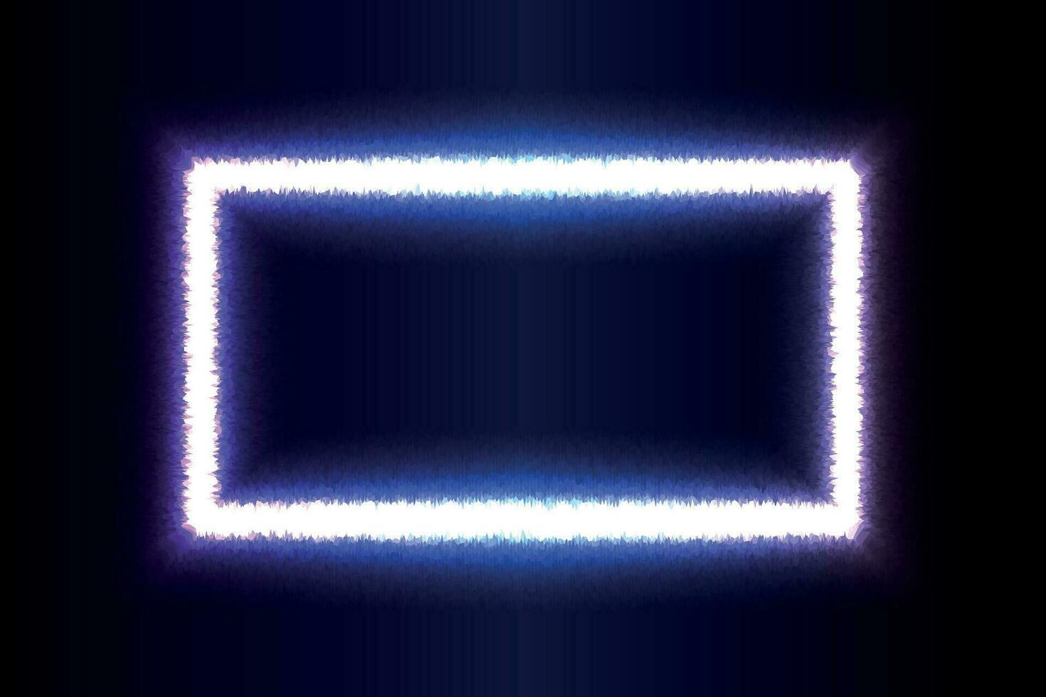 Neon light effect geometric rectangular grid vector illustration.