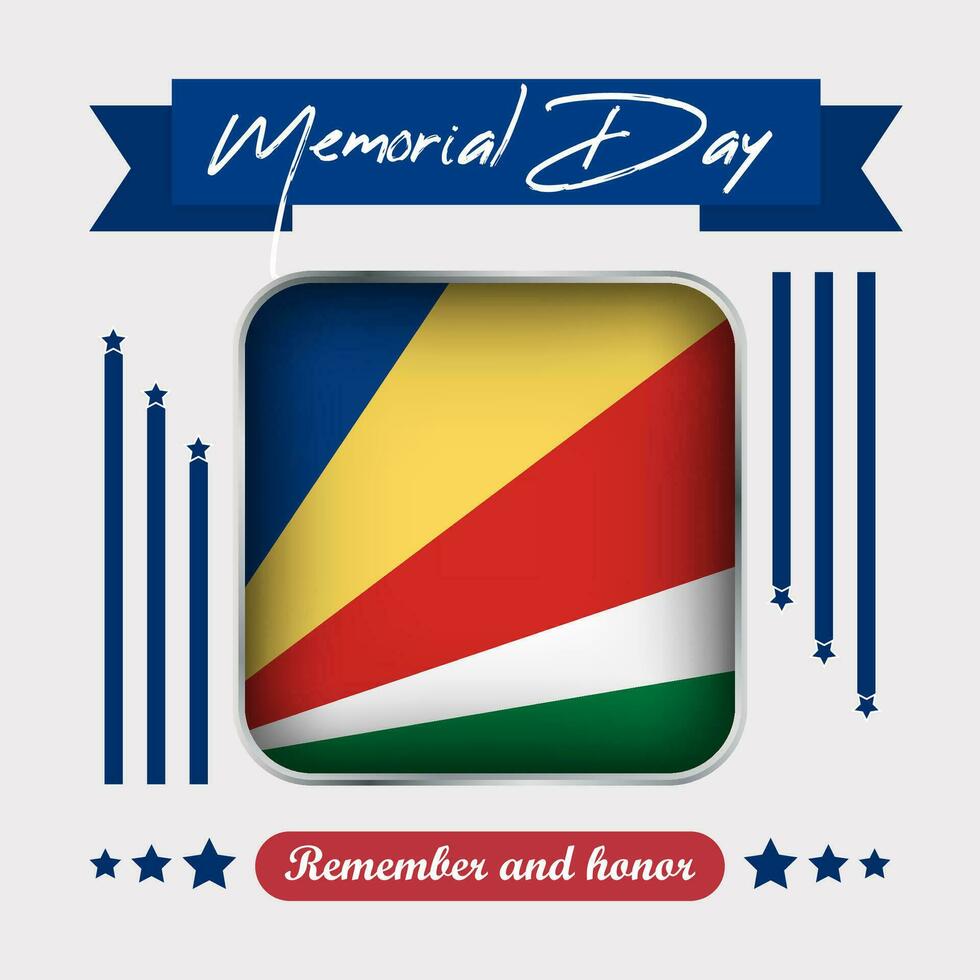 Seychelles Memorial Day Vector Illustration