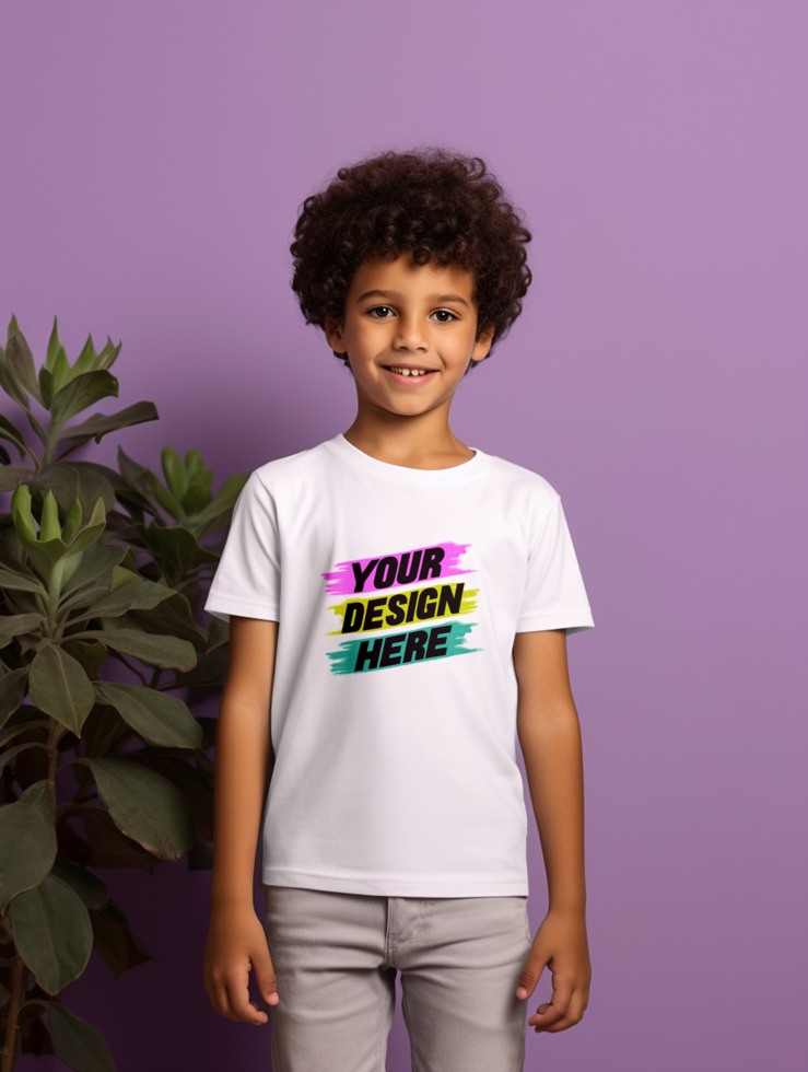 AI generated Editable tshirt mockup PSD template