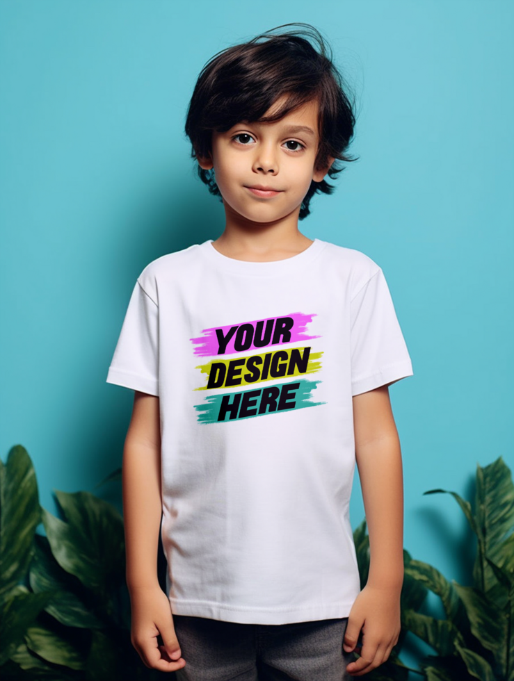 AI generated Editable tshirt mockup PSD template