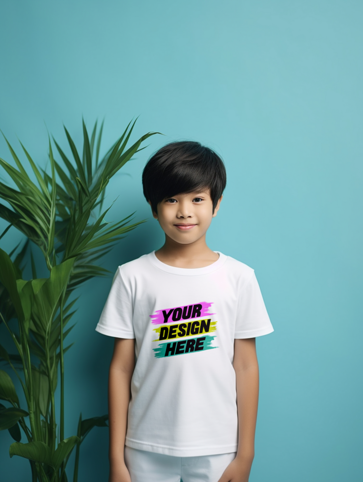 AI generated Editable tshirt mockup PSD template