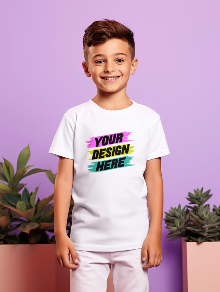 AI generated Editable tshirt mockup PSD template