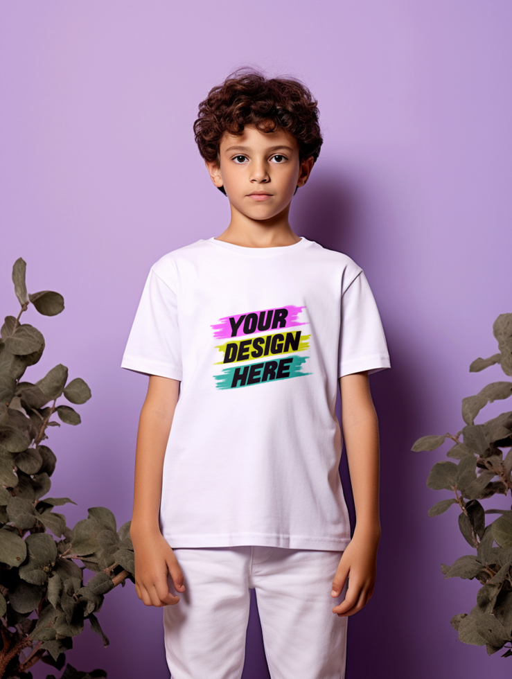 AI generated Editable tshirt mockup PSD template