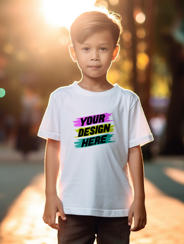 AI generated Editable tshirt mockup PSD template