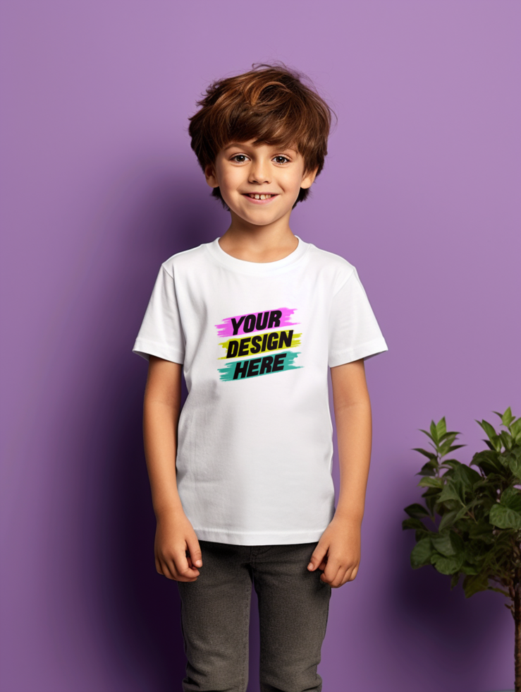 AI generated Editable tshirt mockup PSD template