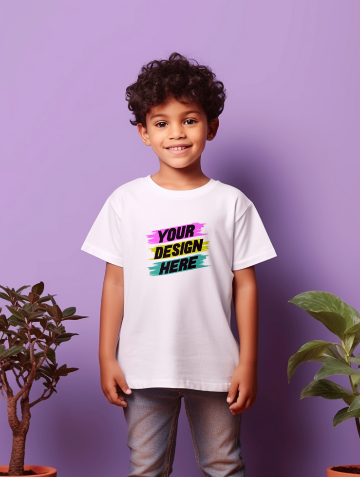 AI generated Editable tshirt mockup PSD template