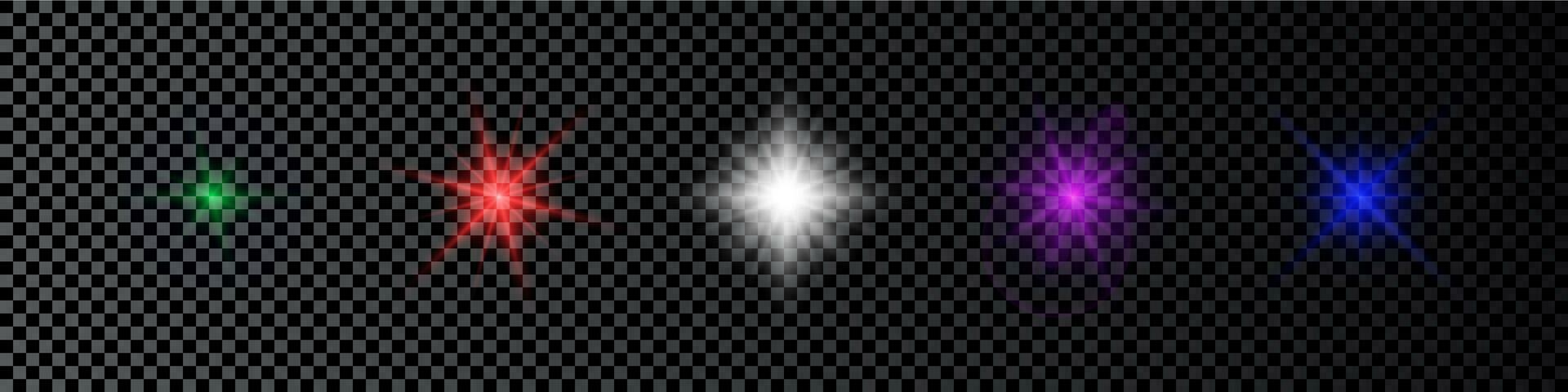 Light effect of lens flare vector