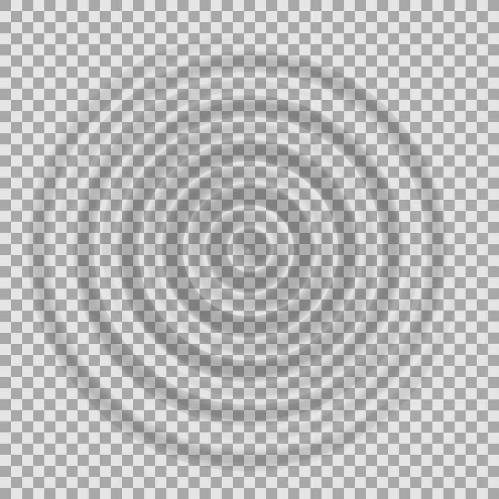 Ripple water top view vector