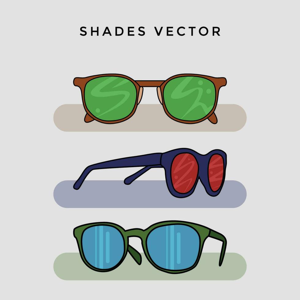 shades vector graphic element for travel
