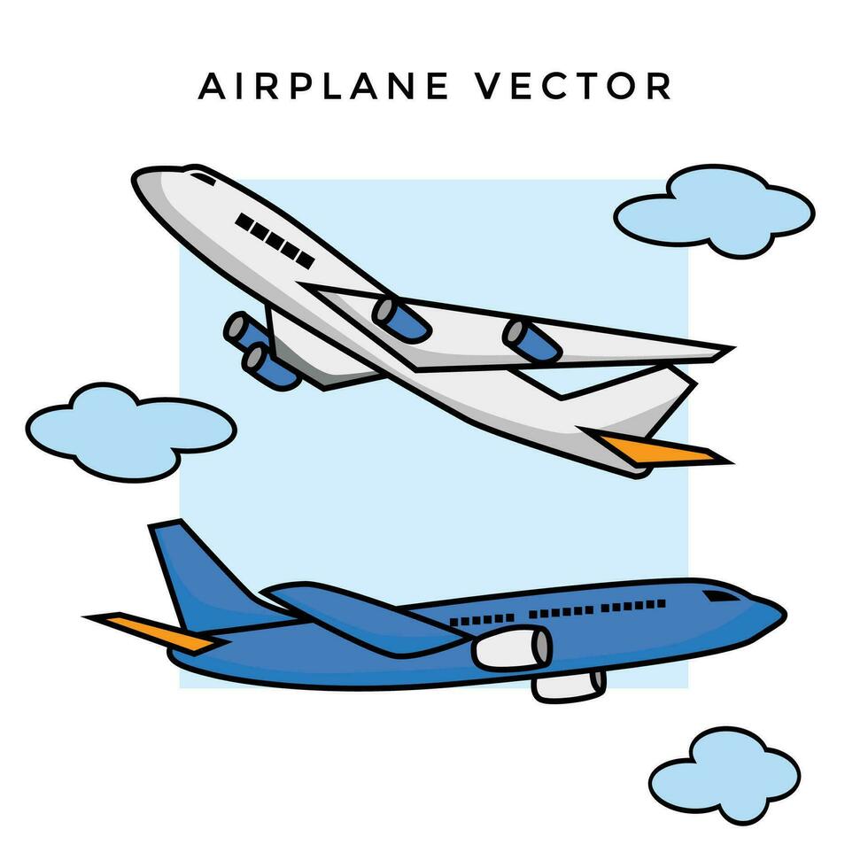 Airplane vector graphic element for travel