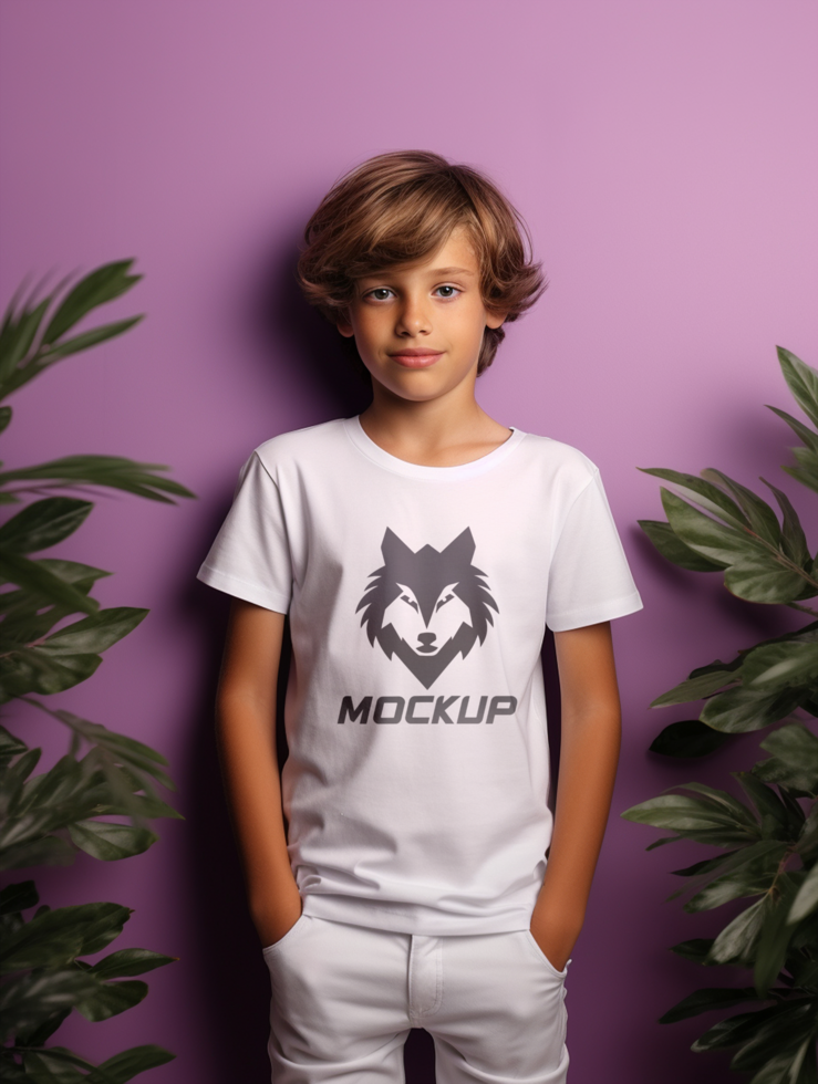 AI generated Editable tshirt mockup PSD template