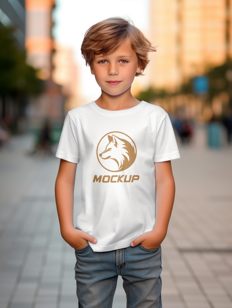 AI generated Editable tshirt mockup PSD template