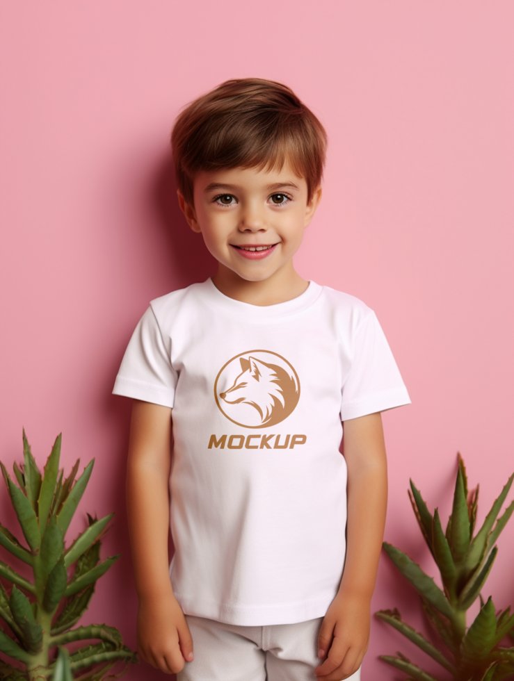 AI generated Editable tshirt mockup PSD template
