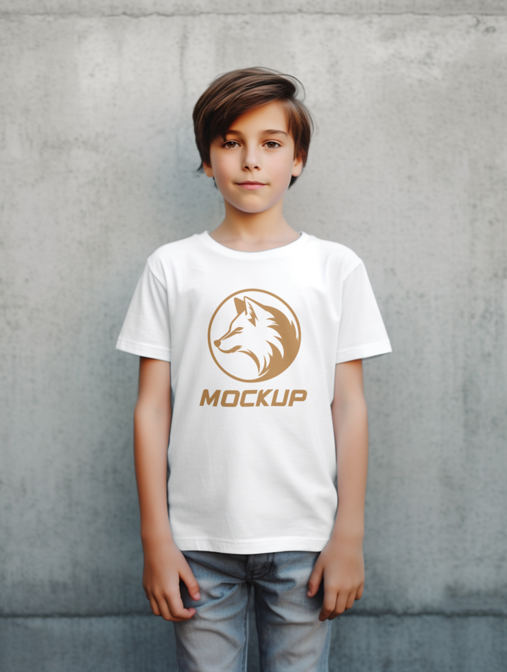 AI generated Editable tshirt mockup PSD template