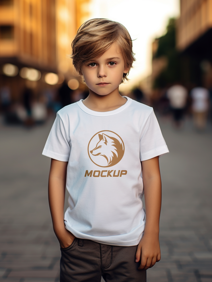 AI generated Editable tshirt mockup PSD template