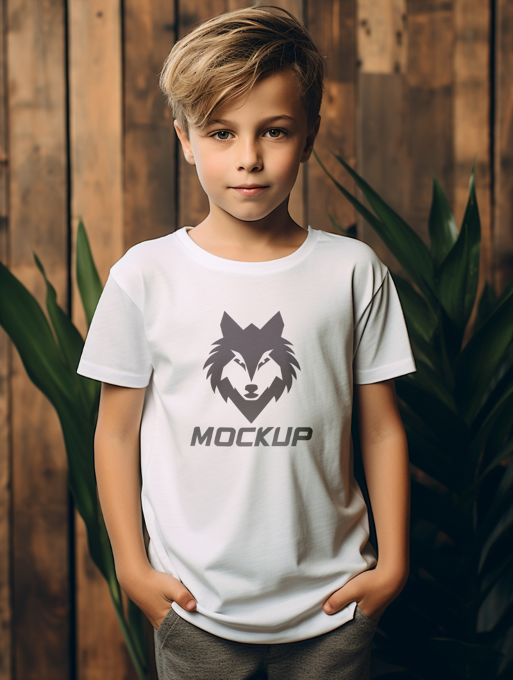 AI generated Editable tshirt mockup PSD template