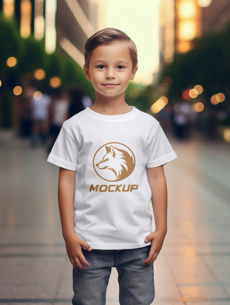 AI generated Editable tshirt mockup PSD template