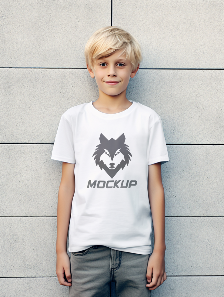 AI generated Editable tshirt mockup PSD template