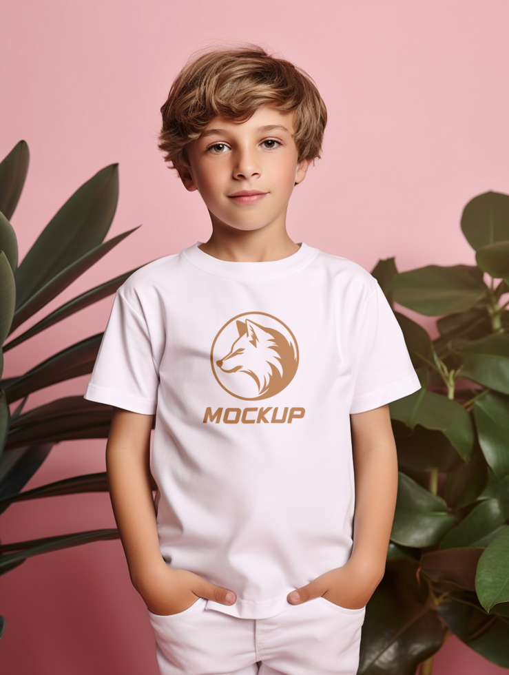 AI generated Editable tshirt mockup PSD template